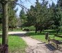A park hűst adó fái alatt kellemes ücsörögni. - Milleniumi park